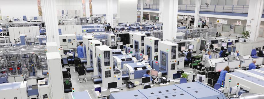 Siemens smart factory demonstrating the potential of Industry 4.0 in industrial engineering.